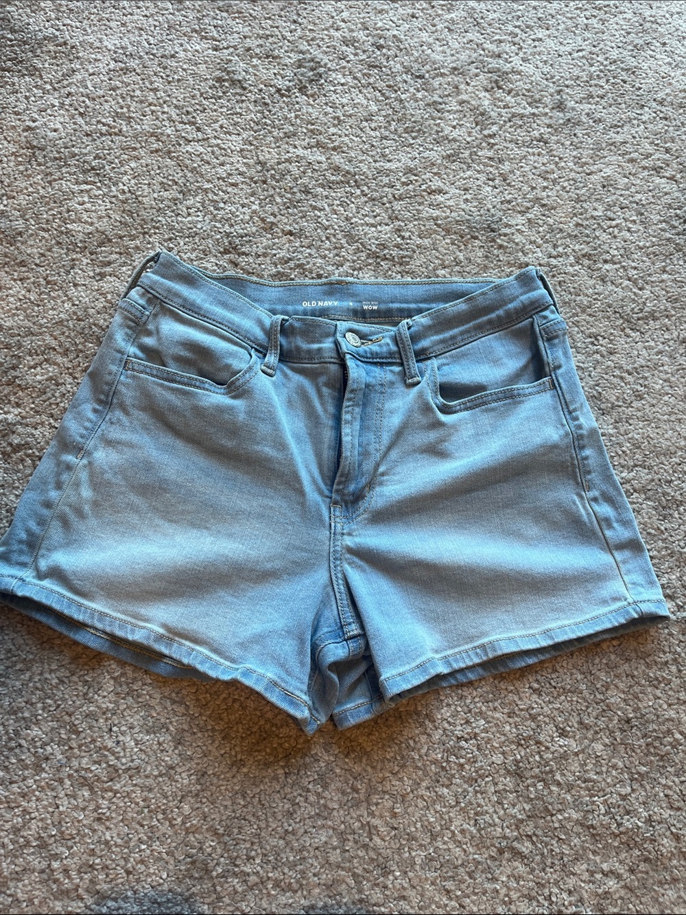 Old Navy High-Rise WOW Light Wash Denim Shorts